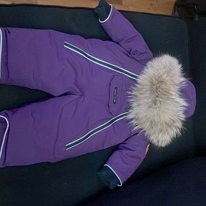 Selling size 3-6 month Canada Goose Lamb Snowsuit.